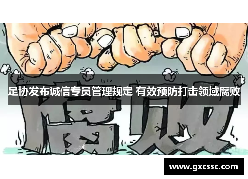 足协发布诚信专员管理规定 有效预防打击领域腐败